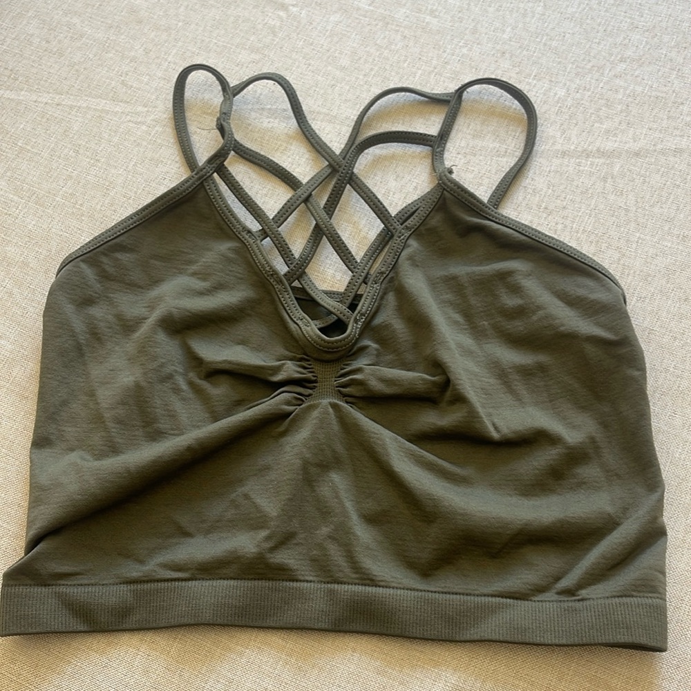 Suzette Collection athletic green top